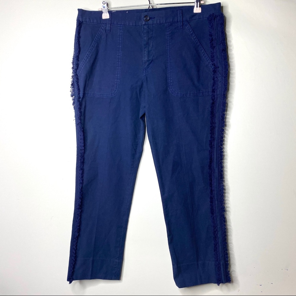Tory Burch Blue Ankle Cropped Pants